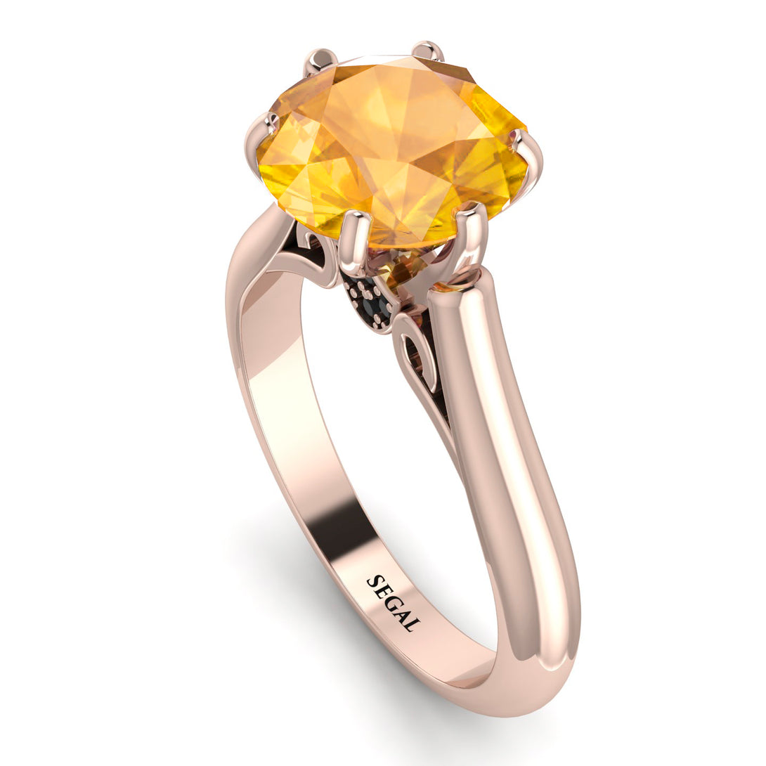 3ct Yellow Diamond Engagement Ring - June No. 1008