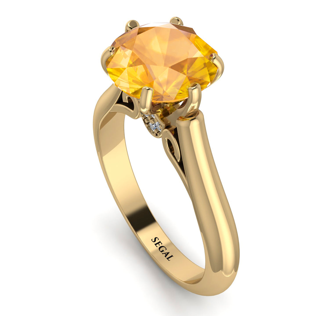 3ct Yellow Diamond Engagement Ring - June No. 1001