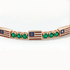 Emerald Tennis Bracelet with United States Flag no. 5 image 4