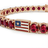 Ruby Tennis Bracelet with United States Flag no. 11 image 2