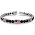 Black Diamond Tennis Bracelet with United States Flag no. 9 image 3