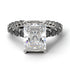 4Ct Radiant Cut Diamond Engagement Ring - Serenity No. 33 image 2