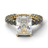 4Ct Radiant Cut Diamond Engagement Ring - Serenity No. 31 image 2