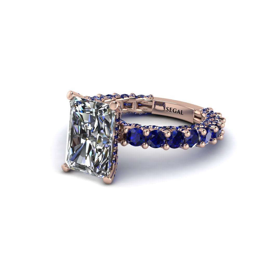 4Ct Radiant Cut Diamond Engagement Ring - Serenity No. 62