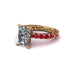 4Ct Radiant Cut Diamond Engagement Ring - Serenity No. 46 image 1