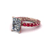 4Ct Radiant Cut Diamond Engagement Ring - Serenity No. 47 image 1