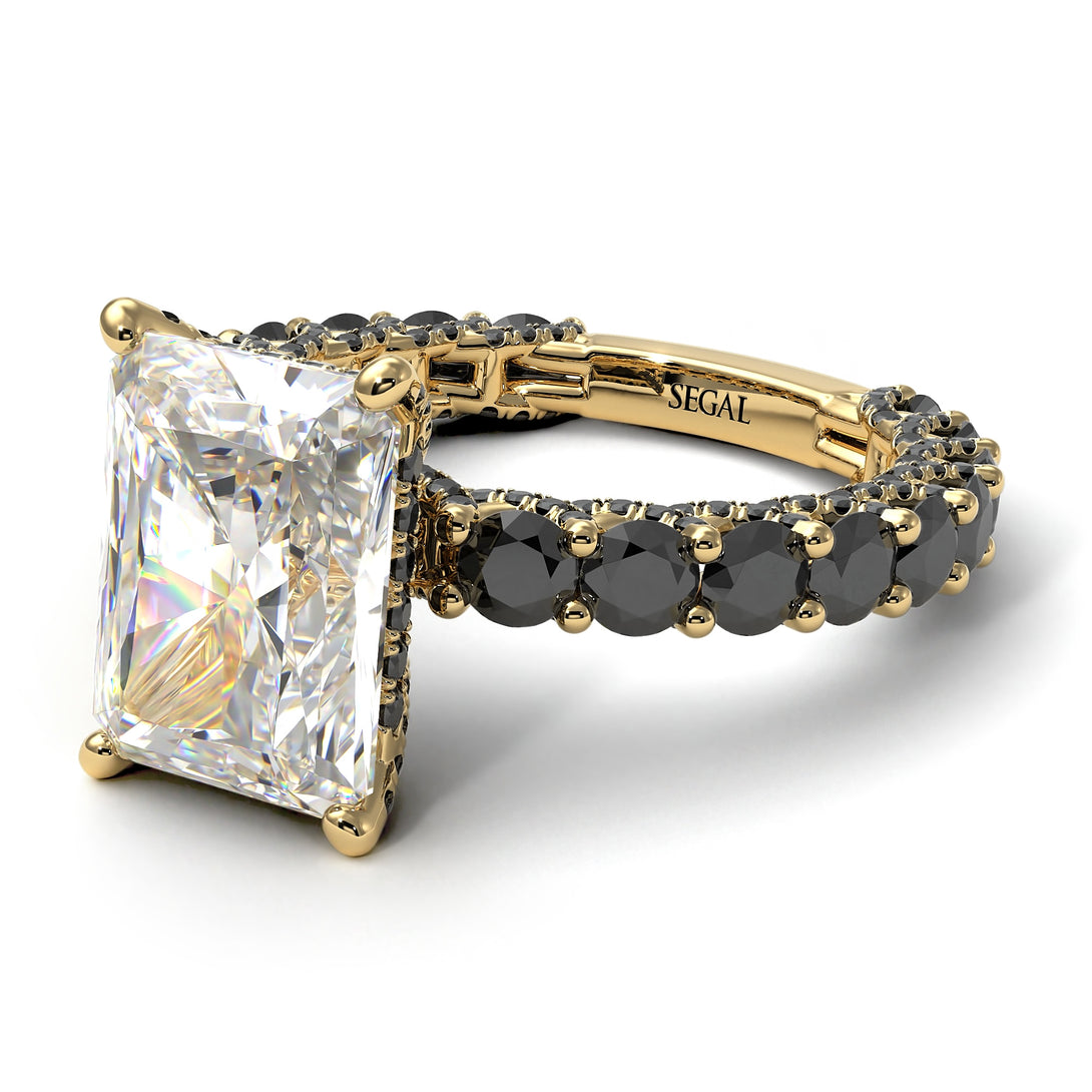 4Ct Radiant Cut Diamond Engagement Ring - Serenity No. 31