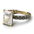 4Ct Radiant Cut Diamond Engagement Ring - Serenity No. 31 image 1