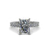 TY- Down payment -4Ct Radiant Cut Diamond Engagement Ring - Serenity No. 3 image 8