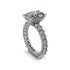 TY- Down payment -4Ct Radiant Cut Diamond Engagement Ring - Serenity No. 3 image 9