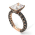 4Ct Radiant Cut Diamond Engagement Ring - Serenity No. 32 image 2