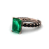 4Ct Radiant Cut Emerald Engagement Ring - Serenity No. 35 image 1