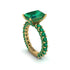 4Ct Radiant Cut Emerald Engagement Ring - Serenity No. 19 image 3
