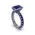 4Ct Radiant Cut Sapphire Engagement Ring - Serenity No. 75 image 3
