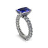 4Ct Radiant Cut Sapphire Engagement Ring - Serenity No. 15 image 3