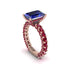 4Ct Radiant Cut Sapphire Engagement Ring - Serenity No. 59 image 3