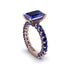 4Ct Radiant Cut Sapphire Engagement Ring - Serenity No. 74 image 3
