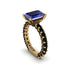 4Ct Radiant Cut Sapphire Engagement Ring - Serenity No. 43 image 3
