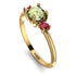 Classic Three Stone Peridot Engagement Ring - Valentina No. 710 image 2