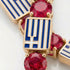 Ruby Tennis Bracelet with Greece Flag no. 10 image 3