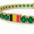 Emerald Tennis Bracelet with Belgium Flag no. 4 image 3