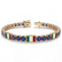 Sapphire Tennis Bracelet with Mexico Flag no. 13 image 2