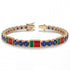 Sapphire Tennis Bracelet with Portugal Flag no. 13 image 2