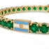 Emerald Tennis Bracelet with Argentina Flag no. 4 image 4