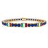 Sapphire Tennis Bracelet with Italy Flag no. 13 image 1