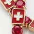 Ruby Tennis Bracelet with Switzerland Flag no. 10 image 3