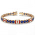 Sapphire Tennis Bracelet with Canada Flag no. 13 image 2