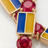 Ruby Tennis Bracelet with Ukraine Flag no. 10 image 3