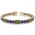 Sapphire Tennis Bracelet with Brazil Flag no. 13 image 2
