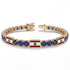 Sapphire Tennis Bracelet with Lebanon Flag no. 13 image 2