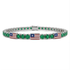 Emerald Tennis Bracelet with United States Flag no. 6 image 1