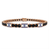 Black Diamond Tennis Bracelet with Israeli Flag no. 8 image 1