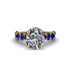 4ct Oval Cut Diamond Engagement Ring - Xena No. 61 image 2