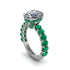 4ct Oval Cut Diamond Engagement Ring - Xena No. 18 image 1