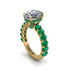 4ct Oval Cut Diamond Engagement Ring - Xena No. 16 image 1