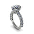 4ct Oval Cut Diamond Engagement Ring - Xena No. 3 image 7