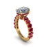 4ct Oval Cut Diamond Engagement Ring - Xena No. 46 image 1