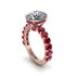 4ct Oval Cut Diamond Engagement Ring - Xena No. 47 image 1