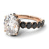 4ct Oval Cut Diamond Engagement Ring - Xena No. 32 image 3