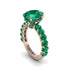 4ct Oval Cut Emerald Engagement Ring - Xena No. 20 image 1