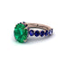 4ct Oval Cut Emerald Engagement Ring - Xena No. 65 image 3