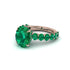 4ct Oval Cut Emerald Engagement Ring - Xena No. 20 image 3