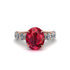 4ct Oval Cut Ruby Engagement Ring - Xena No. 11 image 3