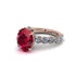4ct Oval Cut Ruby Engagement Ring - Xena No. 11 image 2