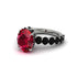 4ct Oval Cut Ruby Engagement Ring - Xena No. 42 image 3