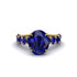 4ct Oval Cut Sapphire Engagement Ring - Xena No. 73 image 2